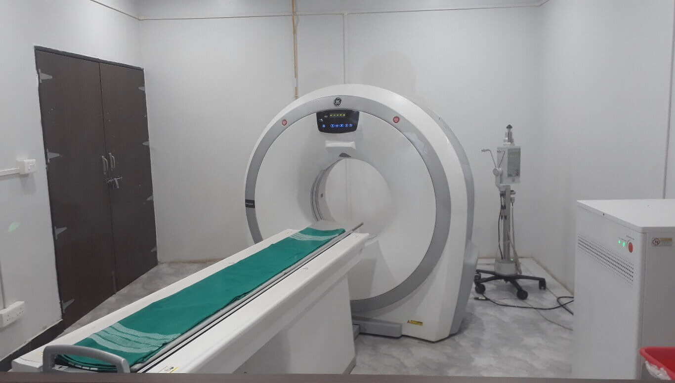 High-resolution CT Scan machine at Venugram Hospital Belgaum
